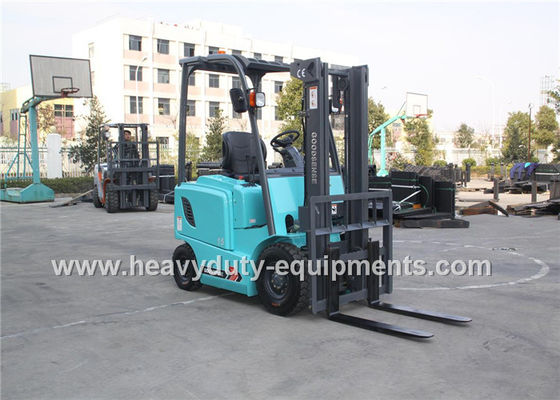 Çin Blue SINOMTP Battery Powered 1.5 Ton Forklift 500mm Load Centre With Full View Mast Tedarikçi