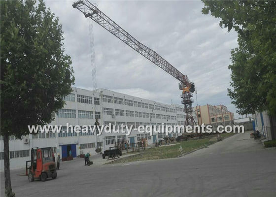 Çin Tower crane 46m with max load of 10 tons and tip load 1.8 tons for construction Tedarikçi