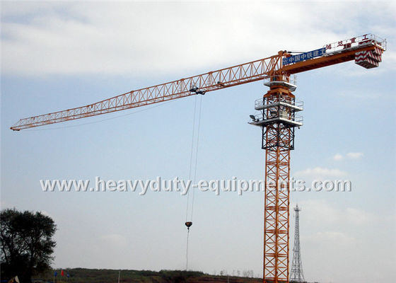 Çin Tower crane with free height 77m for max load of 25 tons equipped a hydraulic self raising mechanism Tedarikçi