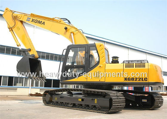 Çin XGMA XG822EL crawler hydraulic excavator with engine ShangChai operating weight 21.5 T Tedarikçi