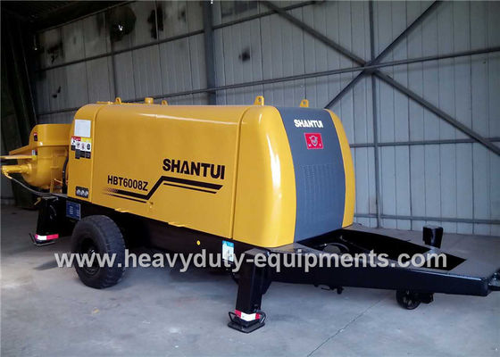 Çin SHANTUI HBT6008Z trailer pump adopted to achieve good concrete suction performance Tedarikçi