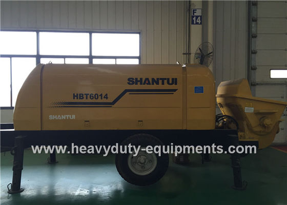 Çin SHANTUI HBT6016 trailer pump adopted to achieve good concrete suction performance Tedarikçi