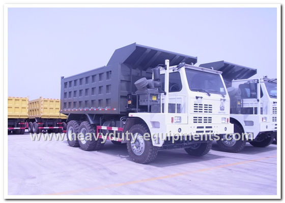 Çin HOWO 70tons Off road Mining Dump Truck Tipper 6*4 driving model 371hp with HYVA Hdraulic pump Tedarikçi
