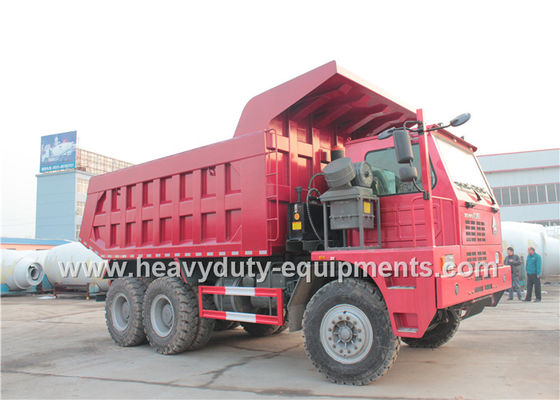 Çin Sinotruk howo heavy duty loading mining dump truck for big rocks in wet mining road Tedarikçi