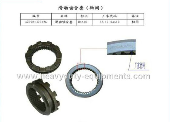 Çin Vehicle Spare Parts sliding shift sleeve number AZ9981320126 Tedarikçi