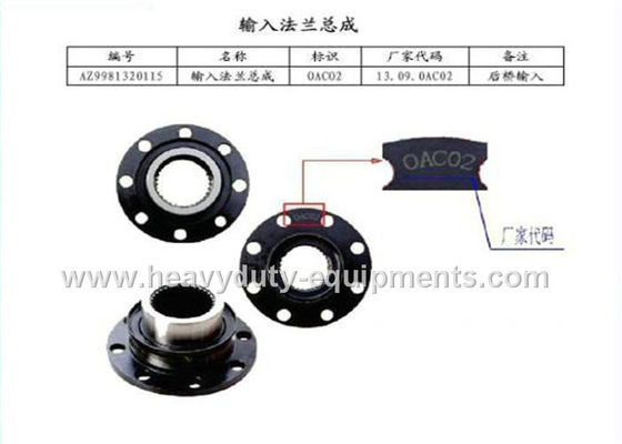 Çin Input flange assembly HOWO Spare Parts number AZ9981320115 FCC / SGS Tedarikçi