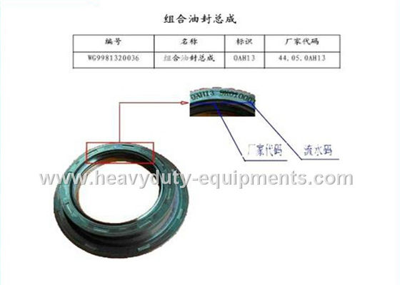 Çin sinotruk spare part Combined oil seal assembly part number AZ9981320036 Tedarikçi