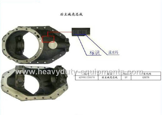 Çin Vehicle Spare Parts 29.13Kg Rear Main Reducer Shell Assembly AZ9981320170 Tedarikçi