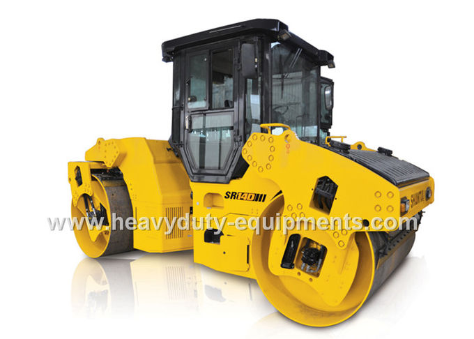Double drum vibratory road roller SR14D-3with 14ton operating weight with cummins engine