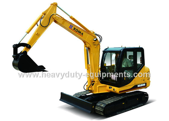 Çin XGMA XG806 hydraulic excavator Equipped with energy saving, high efficiency YANMAR 4TNV94L Tedarikçi