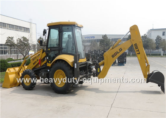 Çin SDLG B877 8.4 Tons Backhoe Loader Machinery For Road Construction 0.18M3 Digger Bucket Tedarikçi