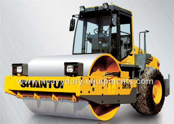Çin Shantui SR16 single drum road roller with compacting width 2140mm, 112kw cummins engine Tedarikçi