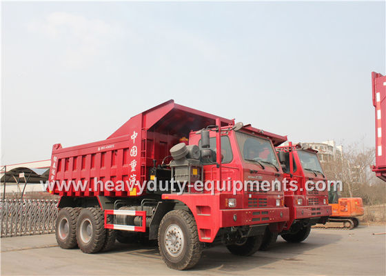 Çin Offroad Mining Dump Trucks / Howo 70 tons Mine Dump Truck with Mining Tyres Tedarikçi