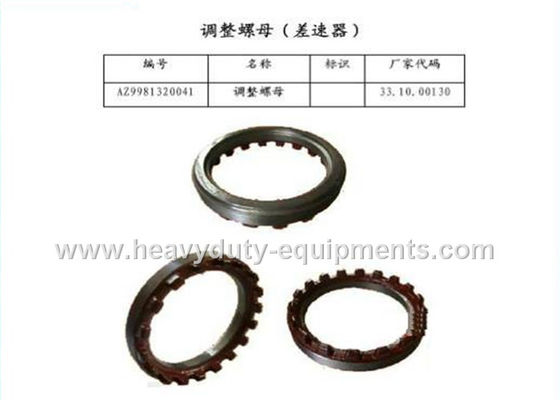 Çin sinotruk spare part regulating nut for differential part number AZ9981320041 with warranty Tedarikçi