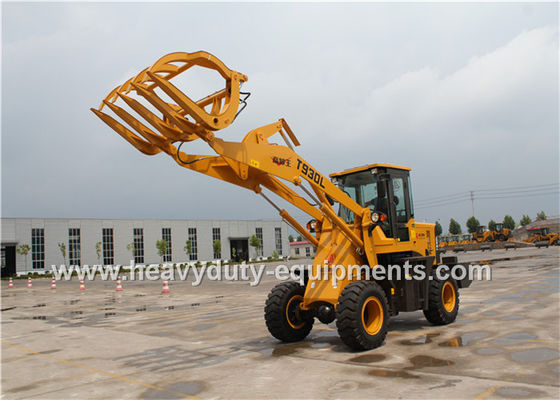 1.6T 0.8m3 Wheel Loader With Strengthen Axle Quick Hitch Pallet Fork Grass Grapple Tedarikçi